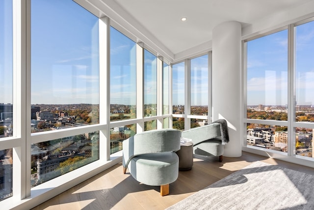 sunroom / solarium with a wealth of natural light