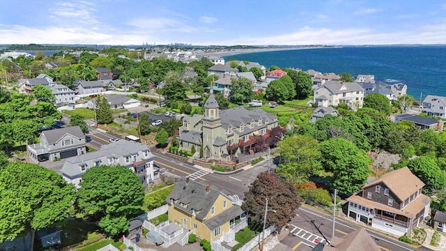 214 Atlantic Ave Unit 8, Hull, MA 02045 - aerial view of property's location with a nearby body of water and nearby suburban area
