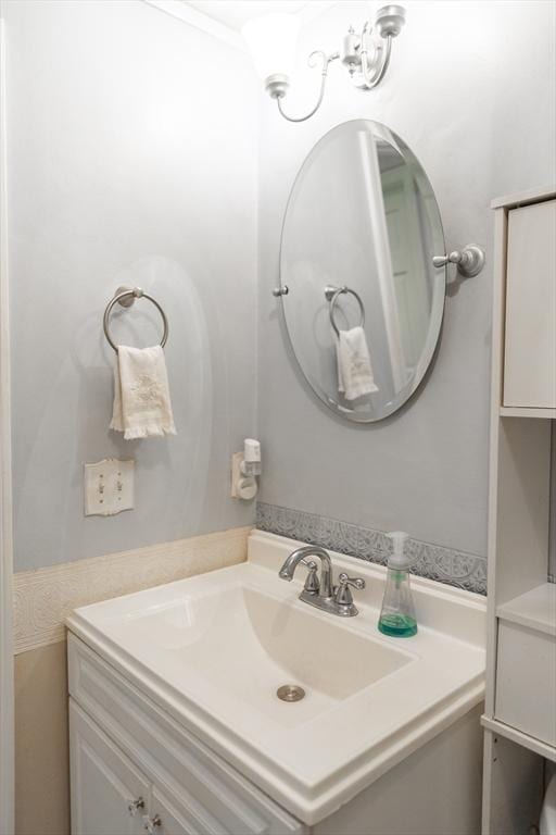 bathroom featuring vanity