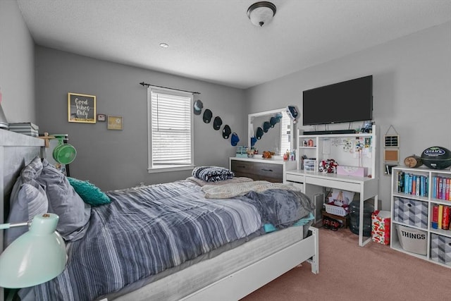 bedroom with carpet floors