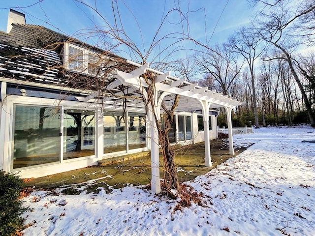 view of community featuring a pergola