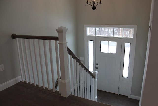 view of foyer entrance