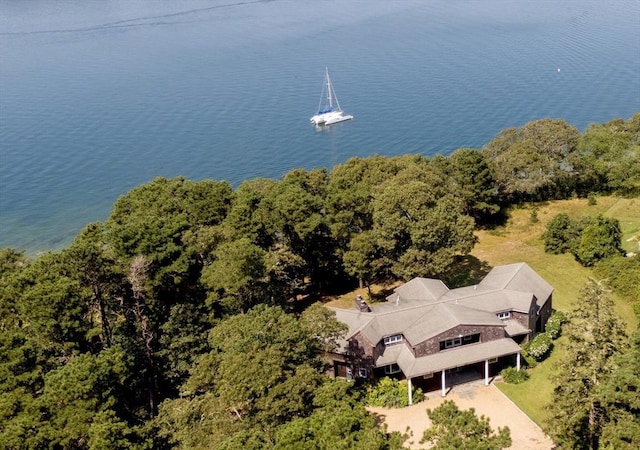 267 Barnes Rd, Oak Bluffs, MA 02557 - aerial view featuring a water view