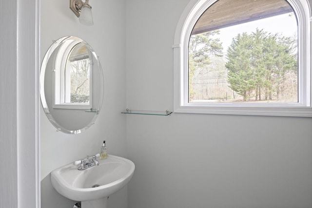 267 Barnes Rd, Oak Bluffs, MA 02557 - bathroom featuring a wealth of natural light and a sink