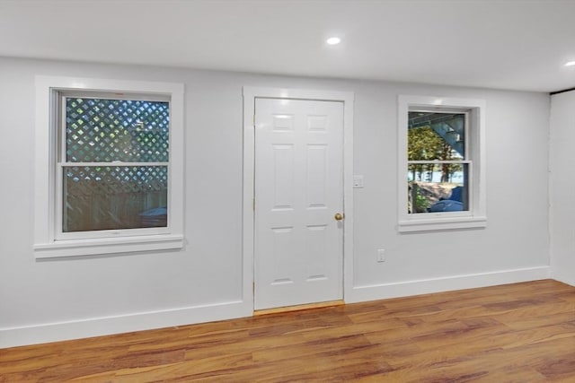 267 Barnes Rd, Oak Bluffs, MA 02557 - unfurnished room featuring recessed lighting, baseboards, and wood finished floors