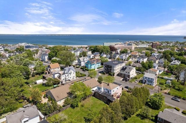 drone / aerial view of a nearby body of water