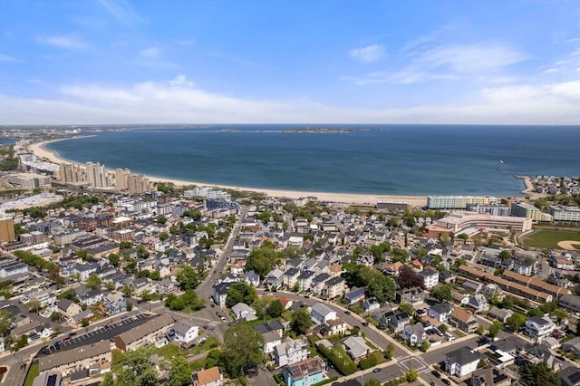 aerial overview of property's location with a nearby body of water