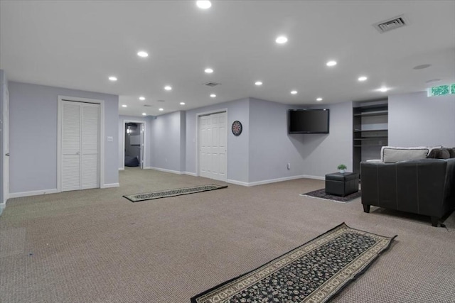 community lobby featuring visible vents