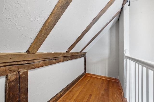 interior space with wood-type flooring