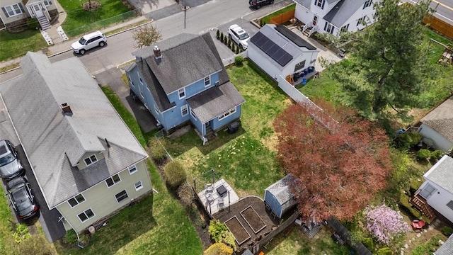aerial perspective of suburban area