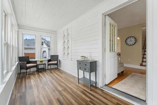 view of sunroom