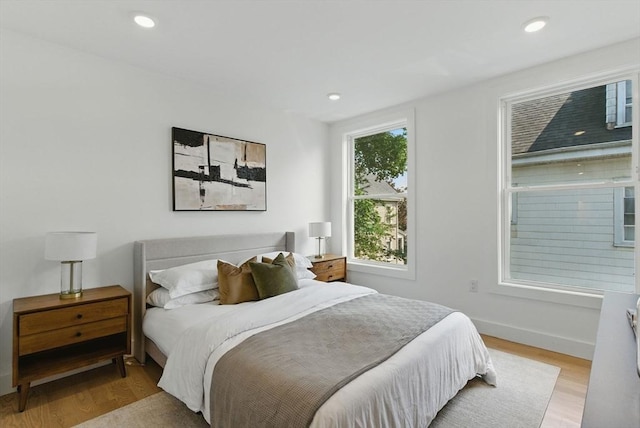 43-45 Wellington St Unit 2, Waltham, MA 02451 - bedroom featuring wood finished floors and recessed lighting