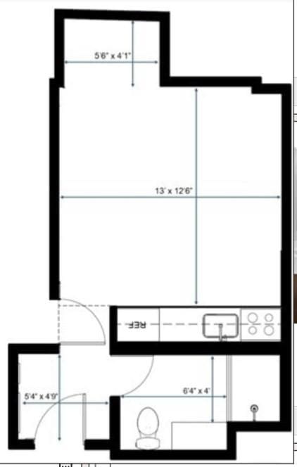 1 Dalton Unit 2410, Boston, MA 02115 - floor plan