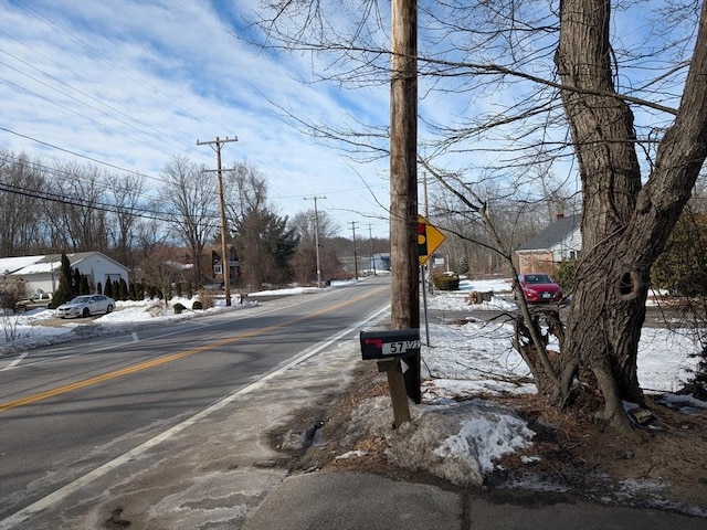 view of street featuring traffic signs