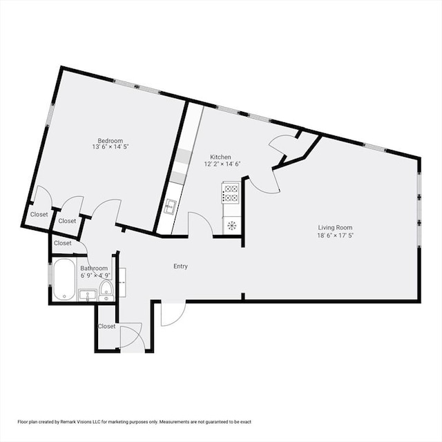 50 Follen St Unit 306, Cambridge, MA 02138 - view of home floor plan