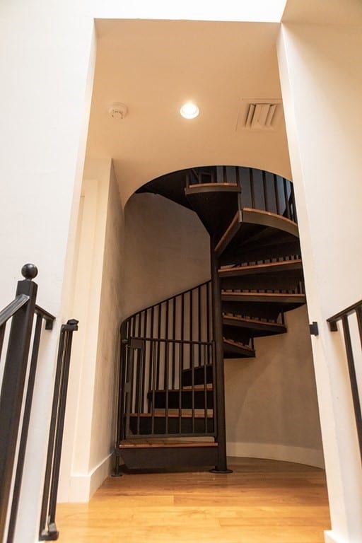 261-263 Main St, Northampton, MA 01060 - staircase with hardwood / wood-style flooring