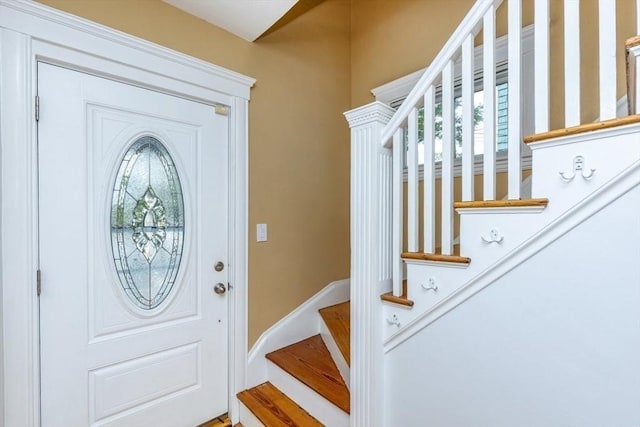 221 Eastern Ave, Lynn, MA 01902 - entrance foyer featuring stairs