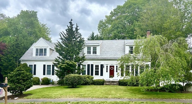 3 Cornet Stetson, Rockland, MA 02370 - new england style home featuring a front lawn and a chimney