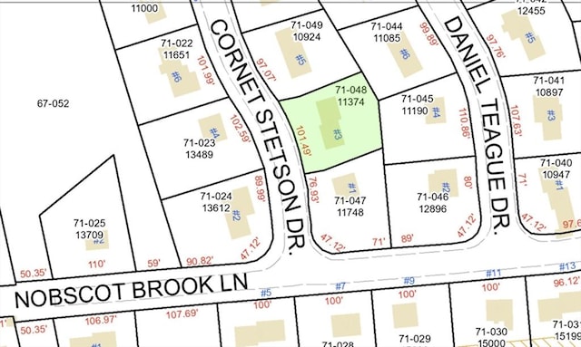 3 Cornet Stetson, Rockland, MA 02370 - map of parcels