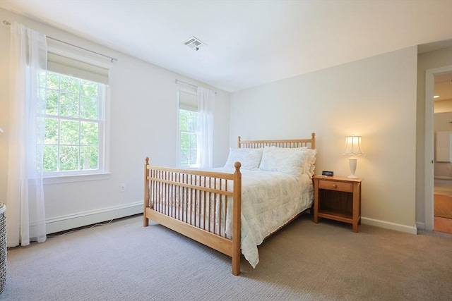 2 David Henry Gardner Ln, Southborough, MA 01772 - bedroom with a baseboard radiator, carpet, and baseboards