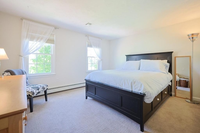 2 David Henry Gardner Ln, Southborough, MA 01772 - bedroom featuring multiple windows, light carpet, and baseboard heating