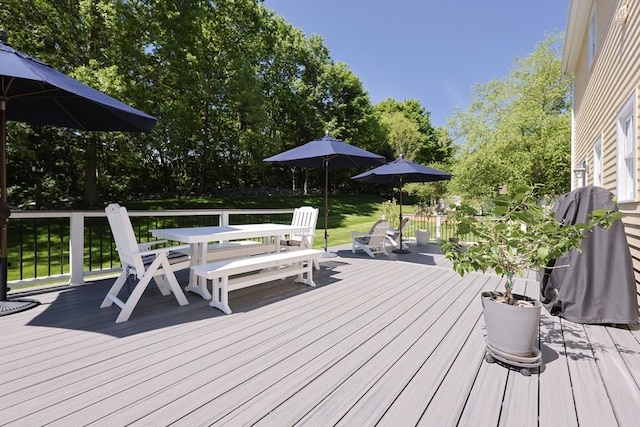 2 David Henry Gardner Ln, Southborough, MA 01772 - deck featuring outdoor dining area