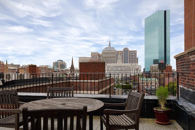 172 Beacon St Unit 4, Boston, MA 02116 - balcony with a skyline view