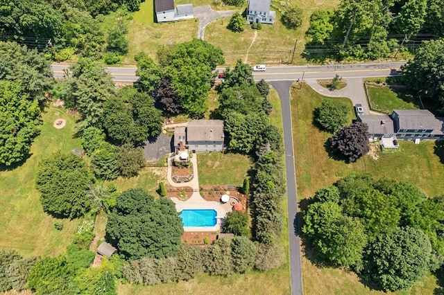965 Main St, Wilbraham, MA 01095 - aerial view of a pool area