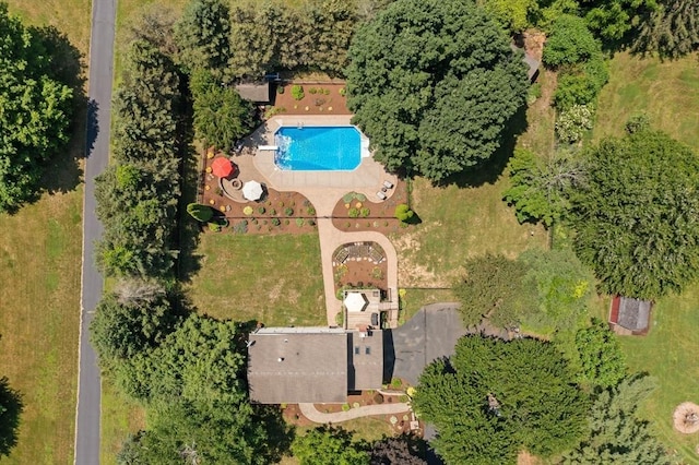 965 Main St, Wilbraham, MA 01095 - drone / aerial view of a pool area