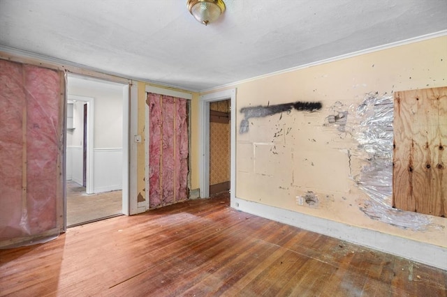 11 Williams St, Dudley, MA 01571 - spare room with hardwood / wood-style flooring and ornamental molding