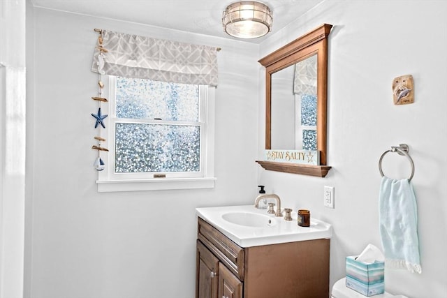 bathroom with vanity