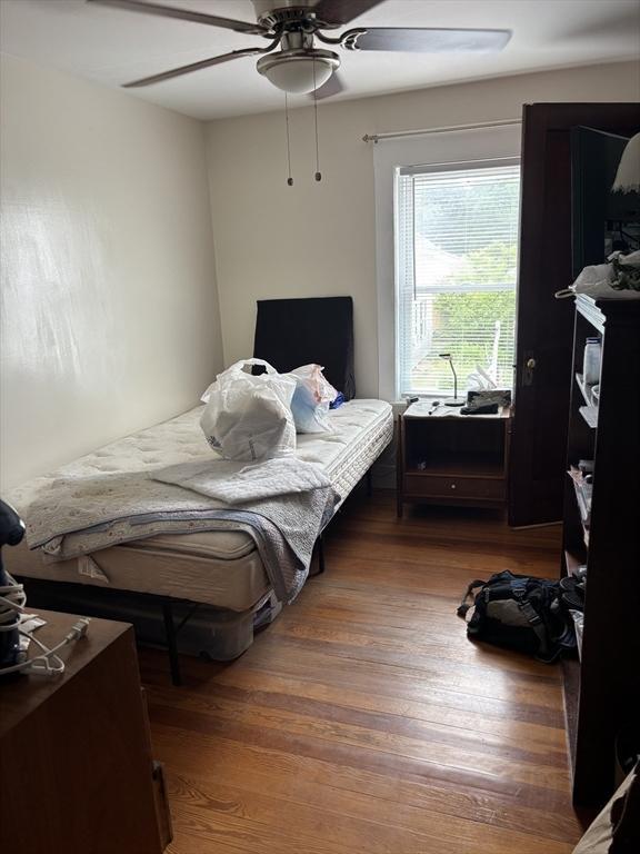 20 Osgood Ave, Lowell, MA 01850 - bedroom with wood finished floors and ceiling fan