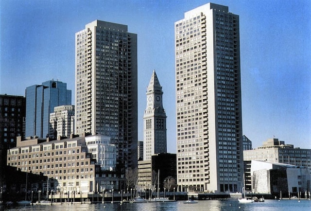 65 E India Row Unit 18G, Boston, MA 02110 - view of city skyline with a nearby body of water