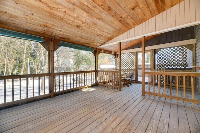 view of wooden terrace