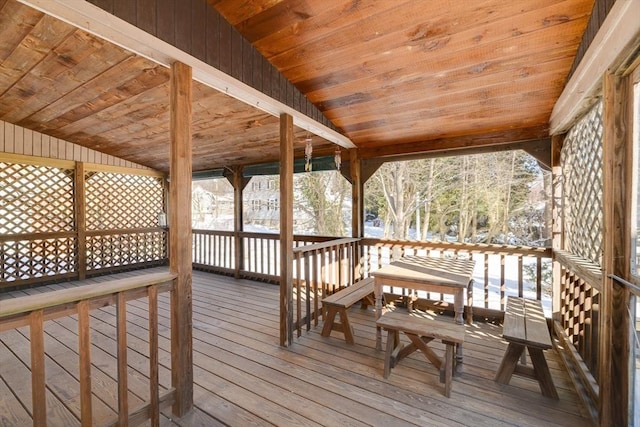 view of wooden terrace