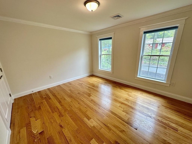 14 Pine Knoll Rd, Lexington, MA 02420 - spare room featuring baseboards, light wood-type flooring, and crown molding