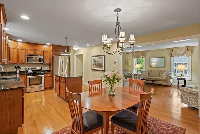 71 Fox Run Dr, Ayer, MA 01432 - dining room featuring light wood-type flooring, baseboards, and recessed lighting
