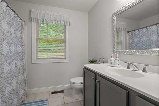 71 Fox Run Dr, Ayer, MA 01432 - full bathroom with toilet, vanity, tile patterned floors, and baseboards