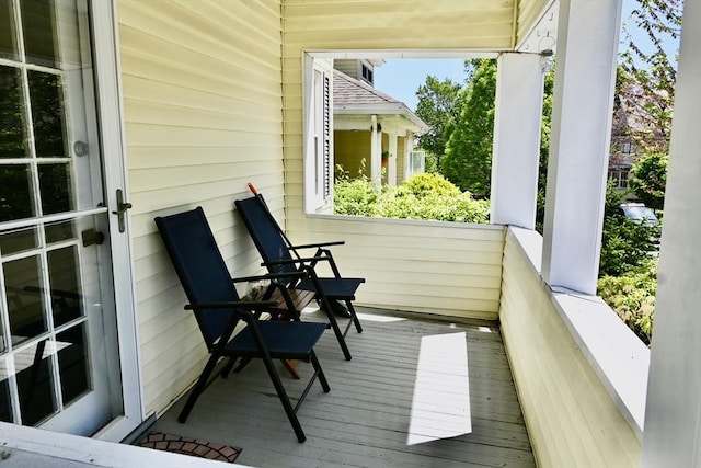 view of balcony