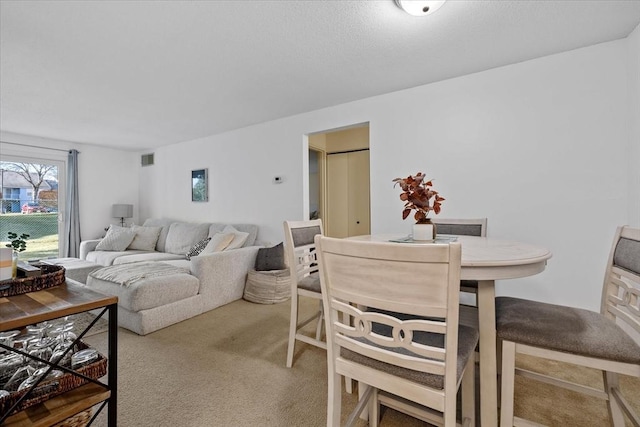 living room featuring carpet flooring