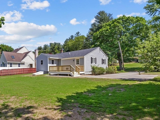 7 Grove St, Westford, MA 01886 - back of house with a deck