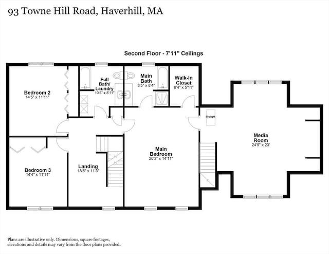 93 Towne Hill Rd, Haverhill, MA 01835 - room layout
