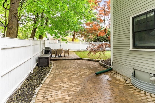 571 Washington St, Winchester, MA 01890 - view of patio / terrace with a fenced backyard and outdoor dining area
