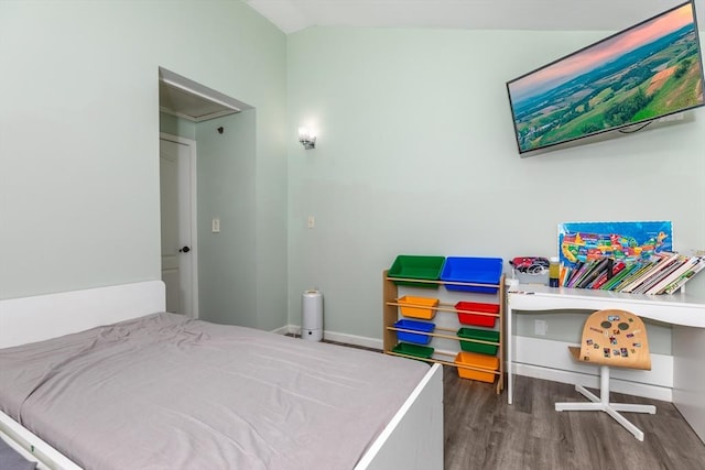 200 Falls Blvd Unit F305, Quincy, MA 02169 - bedroom featuring wood finished floors, baseboards, and vaulted ceiling
