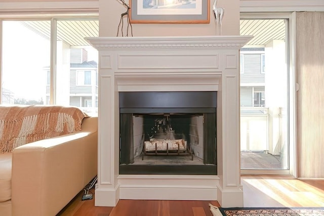 200 Falls Blvd Unit F305, Quincy, MA 02169 - detailed view of wood finished floors and a fireplace