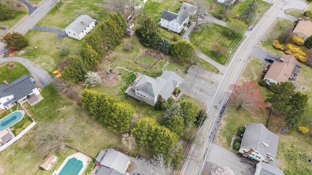 aerial view featuring a residential view