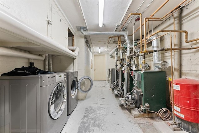 108 Oak Ln Unit 3, Brockton, MA 02301 - clothes washing area with washing machine and clothes dryer