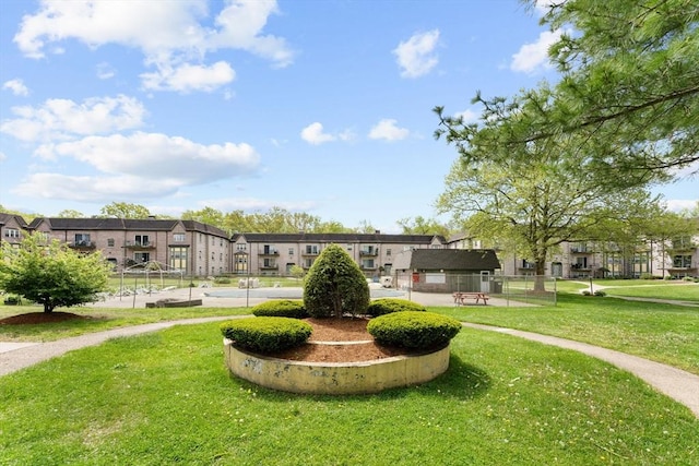 108 Oak Ln Unit 3, Brockton, MA 02301 - surrounding community with a residential view and a yard