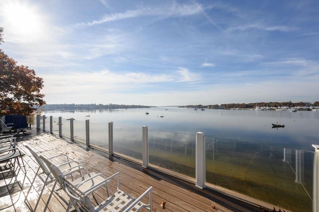 5 Oak Hill Rd, Wareham, MA 02571 - deck featuring a water view
