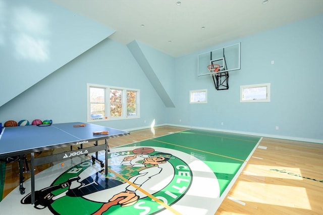 5 Oak Hill Rd, Wareham, MA 02571 - rec room featuring wood finished floors and baseboards